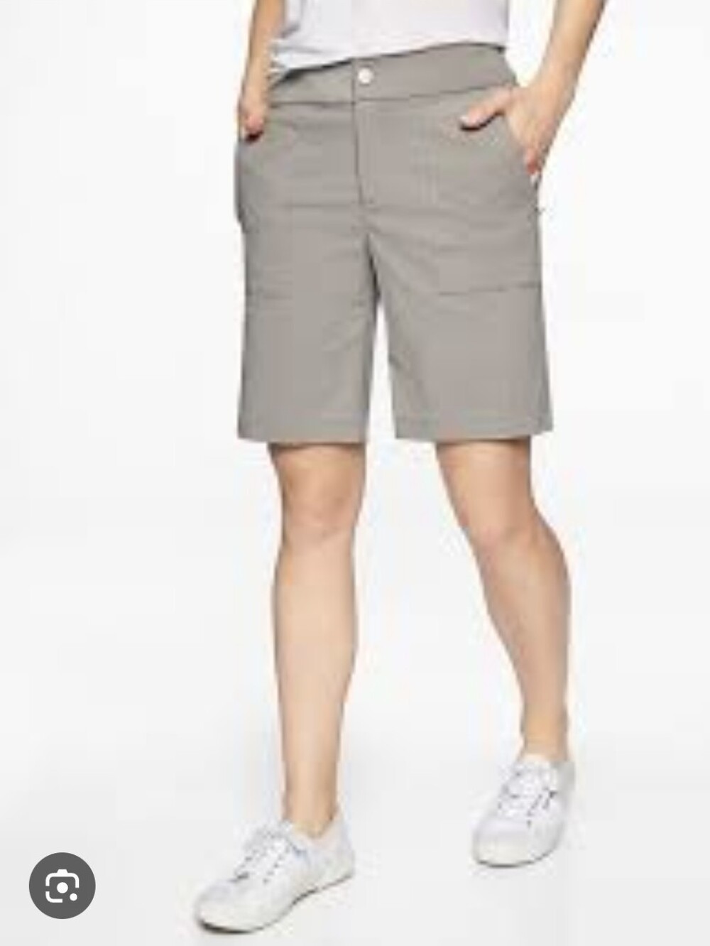 Athleta, Trekkie Bermuda, Silver Grey, Size 6